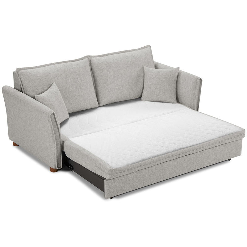 Oran - Sofa With Sleeper - Gray Chenille - R&R Furniture Gallery (Fountain Valley, CA)