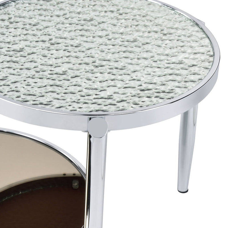 Abbe - Coffee Table - Glass & Chrome - R&R Furniture Gallery (Fountain Valley, CA)