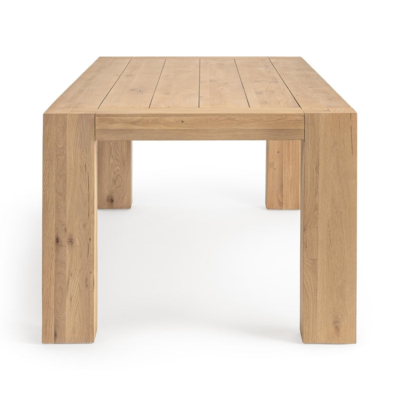 Classic Home Bristol dining table with wooden top and sturdy legs, ideal for modern or traditional dining rooms.