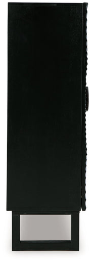 Fosterman - Accent Cabinet - Distressed Black - R&R Furniture Gallery (Fountain Valley, CA)