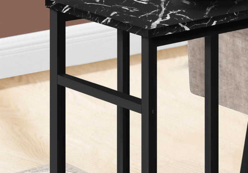 Accent Table, C - Shaped, Modern Design - Black - R&R Furniture Gallery (Fountain Valley, CA)