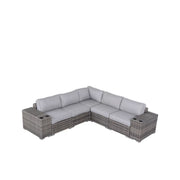 Modern Rattan Wicker Seating Group With Cushions - R&R Furniture Gallery (Fountain Valley, CA)