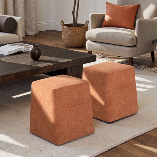 Oliver - Tapered Square Upholstered Ottoman - R&R Furniture Gallery (Fountain Valley, CA)