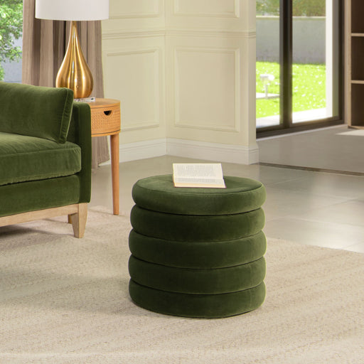 Fuji - Oversized Round Storage Ottoman - R&R Furniture Gallery (Fountain Valley, CA)
