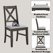 Marit - Side Chair (Set of 2) - Gray - R&R Furniture Gallery (Fountain Valley, CA)