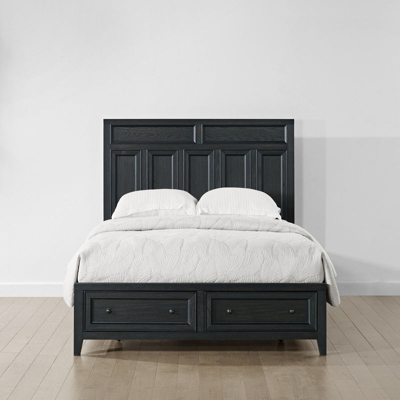Storage Bed With Panel Headboard And Spacious Footboard Drawers - R&R Furniture Gallery (Fountain Valley, CA)