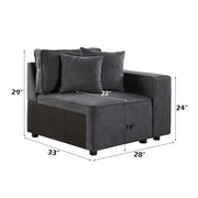 Silvester - Modular Chair w/2 Pillows - R&R Furniture Gallery (Fountain Valley, CA)