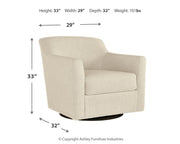 Bradney - Swivel Accent Chair - R&R Furniture Gallery (Fountain Valley, CA)