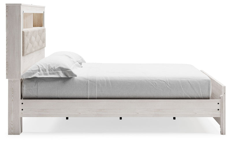 Altyra - King Bookcase Panel Bed - White - R&R Furniture Gallery (Fountain Valley, CA)