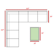 Comfortable Modern Patio Rattan Sectional Set With Cushions - R&R Furniture Gallery (Fountain Valley, CA)