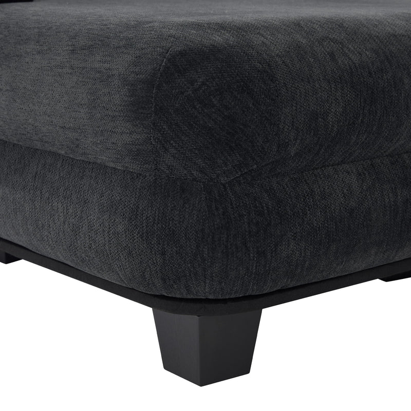 Oversized Chaise Lounge Sofa Bed With Deep Seat And Layered Armrests