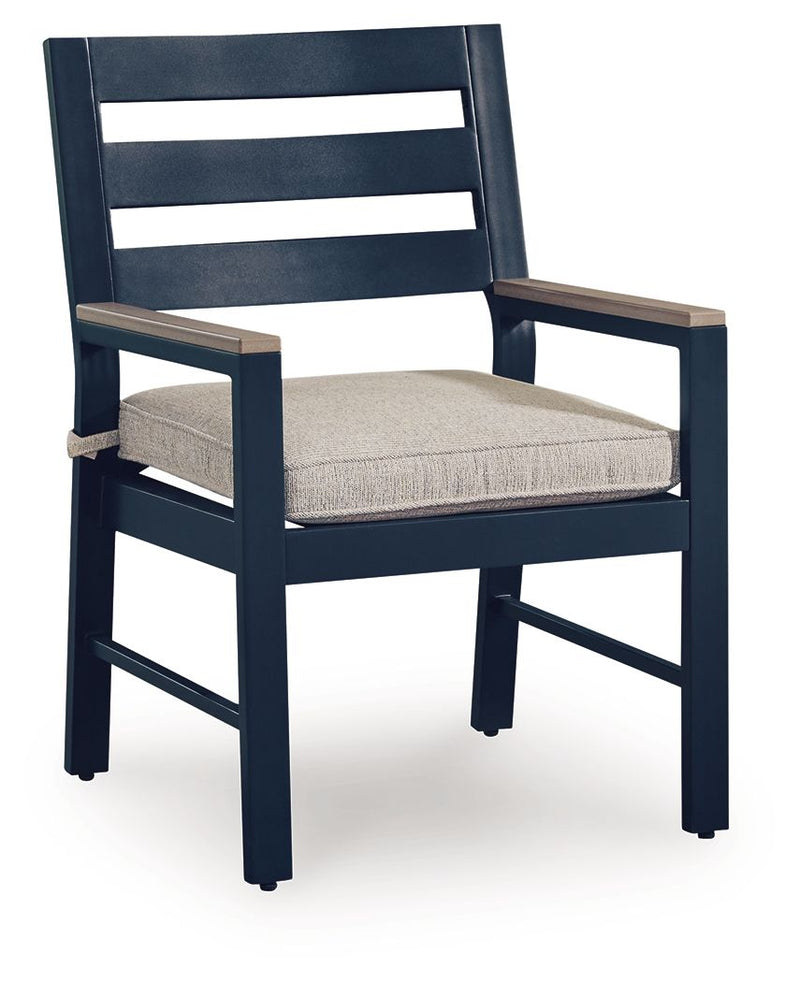 East Beach - Arm Chair With Cushion (Set of 2) - Blue - R&R Furniture Gallery (Fountain Valley, CA)