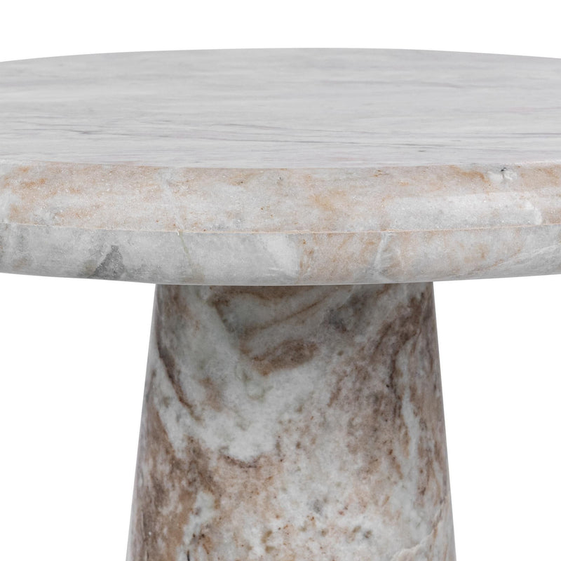 Huxley - Marble Round Accent Table - R&R Furniture Gallery (Fountain Valley, CA)