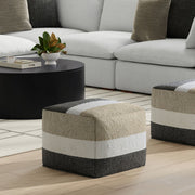 Clay - Square Pouf, Upholstered - R&R Furniture Gallery (Fountain Valley, CA)