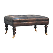Buffalo - Ottoman With Castor Legs - R&R Furniture Gallery (Fountain Valley, CA)