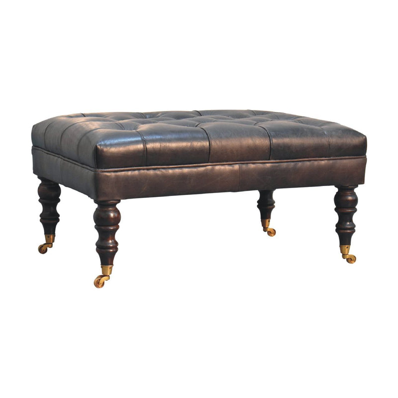 Buffalo - Ottoman With Castor Legs - R&R Furniture Gallery (Fountain Valley, CA)