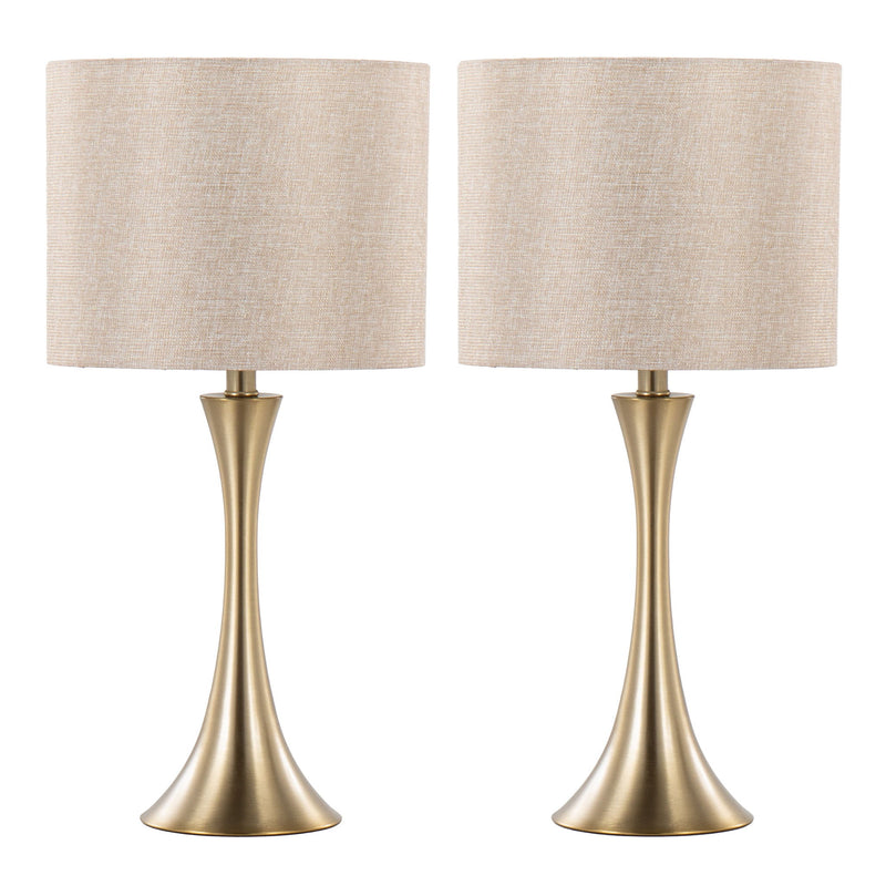 Lumi Source Lenuxe modern table lamp set with sleek contemporary design, featuring two stylish lamps with minimalist bases and shades.