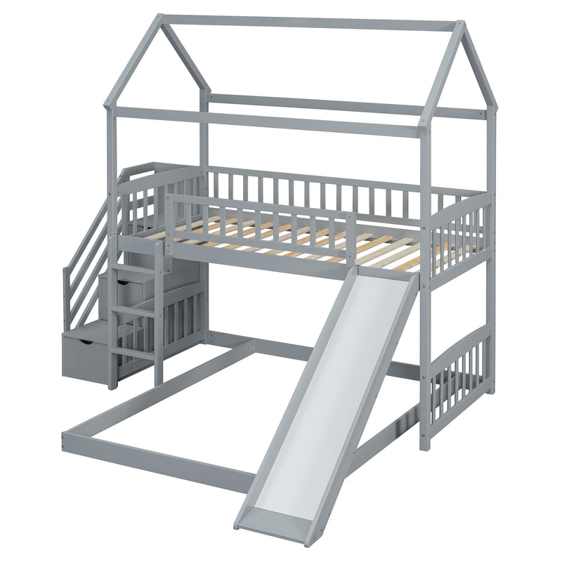 House Bunk Bed With Slide - R&R Furniture Gallery (Fountain Valley, CA)