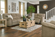 Signature Design by Ashley Alphons living room set with reclining sofas and loveseats in a modern fabric finish.
