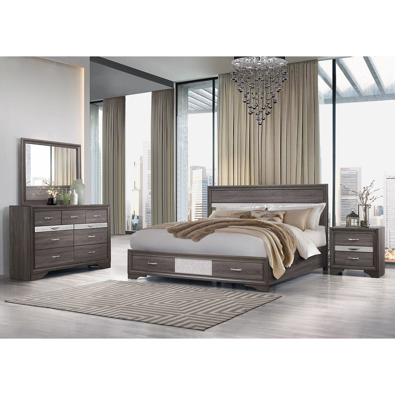 Ryder - Sparkle Mirror - Gray - R&R Furniture Gallery (Fountain Valley, CA)