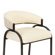 Tatum - Vegan Leather 2-Tone Counter Stool - R&R Furniture Gallery (Fountain Valley, CA)