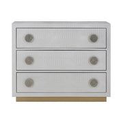 Anpu - Console Cabinet - Silver Faux Crocodile Skin - R&R Furniture Gallery (Fountain Valley, CA)