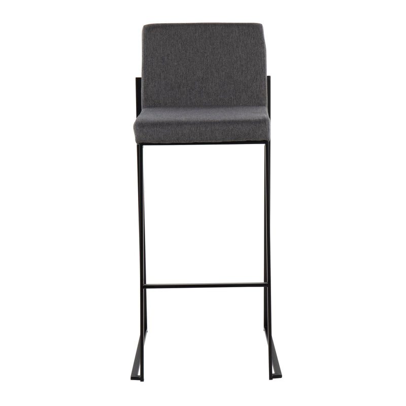 Lumi Source Fuji contemporary high back barstool with elegant design, featuring a sleek seat and sturdy legs for modern bar settings.