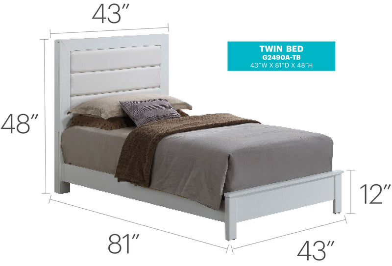 Transitional Modern Design Bed - R&R Furniture Gallery (Fountain Valley, CA)