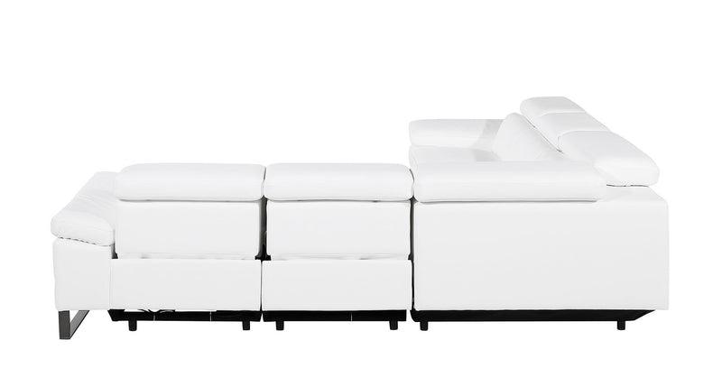 1246 - 5-Piece L-Shaped Modular Power Reclining Sectional With Power Headrests