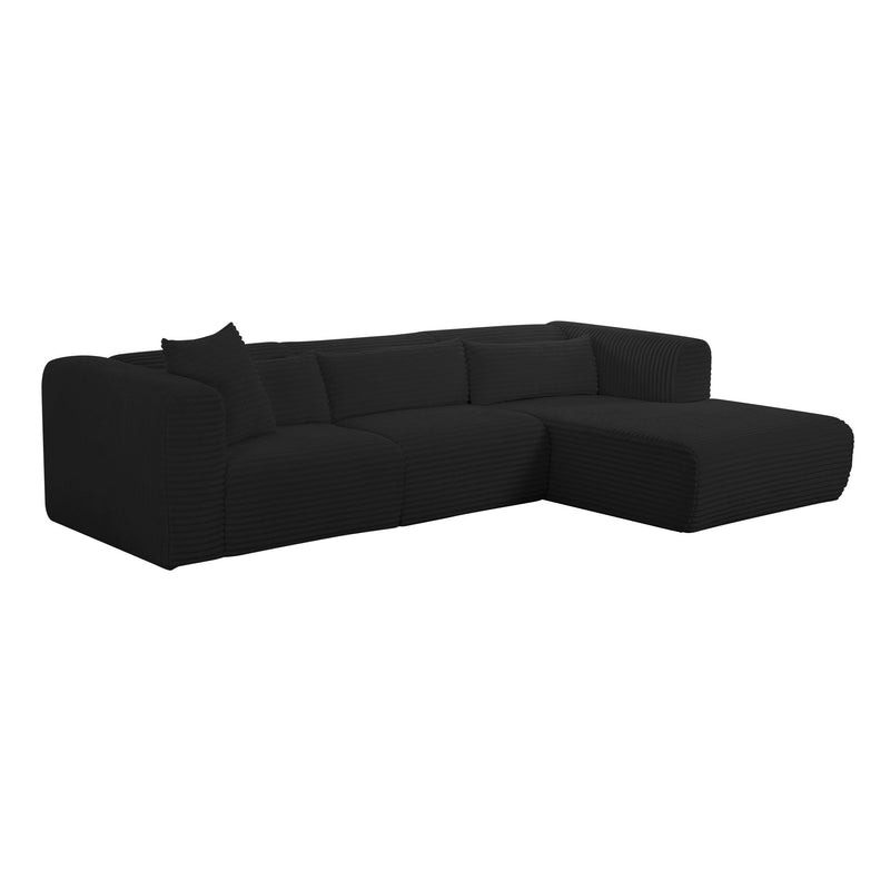 Tarra - Fluffy Oversized Corduroy Modular Sectional - R&R Furniture Gallery (Fountain Valley, CA)