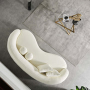 Drake - Japandi Style Curvy Boucle Sofa - R&R Furniture Gallery (Fountain Valley, CA)