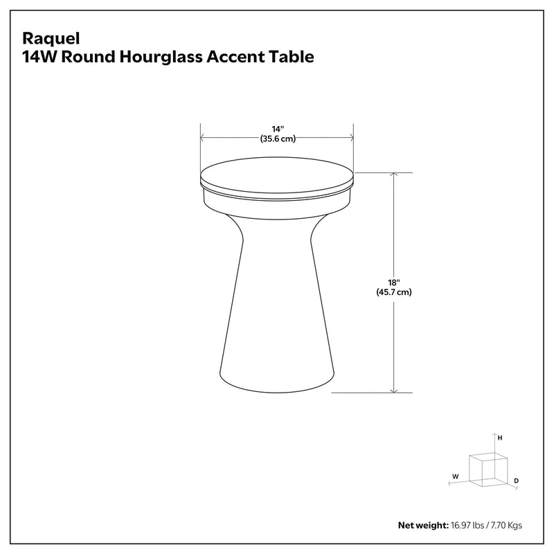 Raquel - Side Table - Antique Brass / White - R&R Furniture Gallery (Fountain Valley, CA)