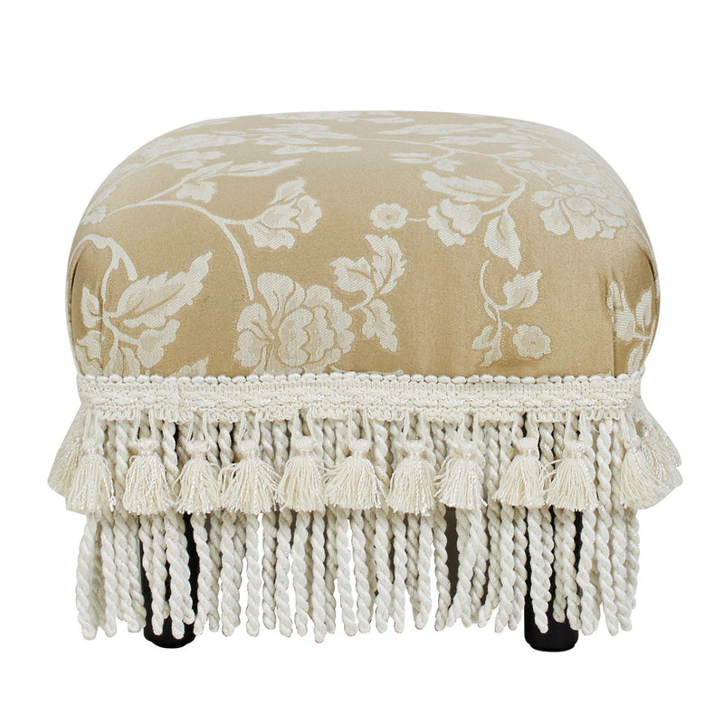 Fiona - Handcrafted Accent Footstool Ottoman - R&R Furniture Gallery (Fountain Valley, CA)