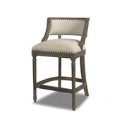 Paris - Farmhouse Counter Height Bar Stool With Backrest - R&R Furniture Gallery (Fountain Valley, CA)