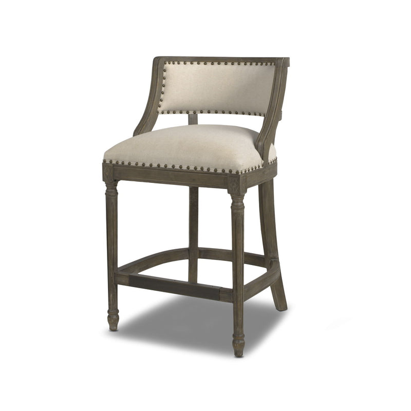 Paris - Farmhouse Counter Height Bar Stool With Backrest - R&R Furniture Gallery (Fountain Valley, CA)
