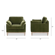 Pasadena - Wide Modern Farmhouse Accent Arm Chair - Olive Green - R&R Furniture Gallery (Fountain Valley, CA)