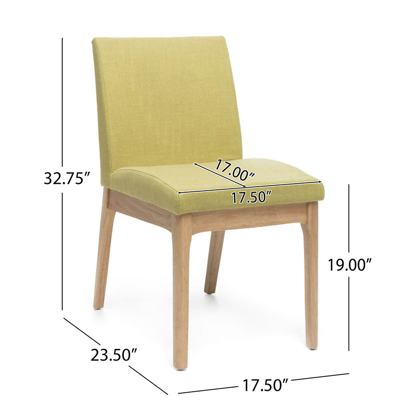 Contemporary Fabric Comfort Dining Chairs (Set of 2) - R&R Furniture Gallery (Fountain Valley, CA)