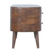 Solid Wood Rounded Entertainment Unit - R&R Furniture Gallery (Fountain Valley, CA)