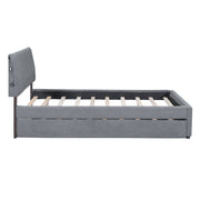 Upholstered Platform Bed With Trundle - R&R Furniture Gallery (Fountain Valley, CA)