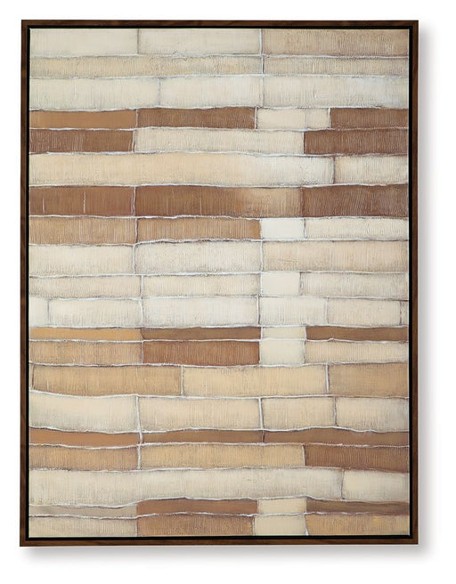 Kalanmore - Wall Art - Brown / Tan / White - R&R Furniture Gallery (Fountain Valley, CA)