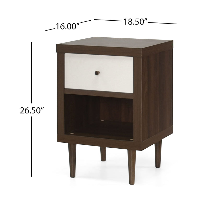 Nystrom - Single Drawer Nightstand - R&R Furniture Gallery (Fountain Valley, CA)