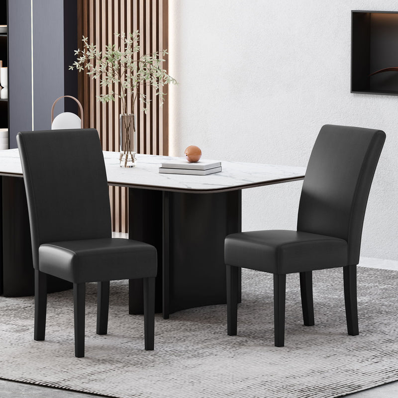 Contemporary Dining Chair With Rubberwood Legs (Set of 2) - R&R Furniture Gallery (Fountain Valley, CA)