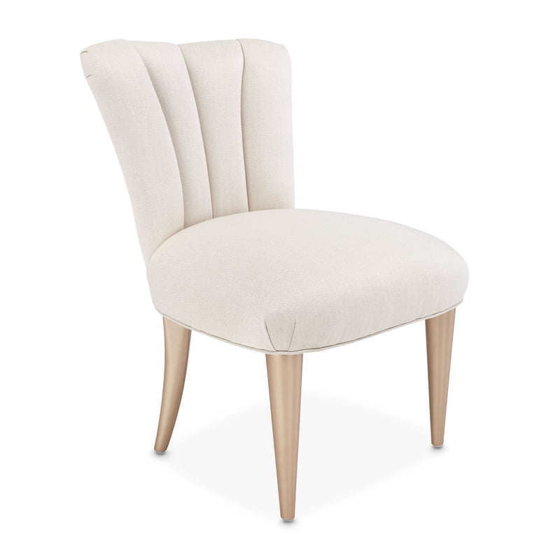 La Rachelle - Vanity Chair - Champagne - R&R Furniture Gallery (Fountain Valley, CA)