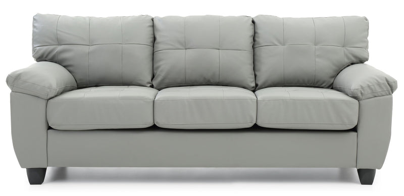 Comfortable stationary sofa by Glory Furniture with plush cushions and modern design, perfect for living room relaxation.