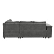 L Shaped Couch With Pull Out Bed And Storage Sectional Sleeper Sofa With Hidden Storage, Wide Armrest With Storage, For Living Room, Apartment, Bedroom, Office - R&R Furniture Gallery (Fountain Valley, CA)