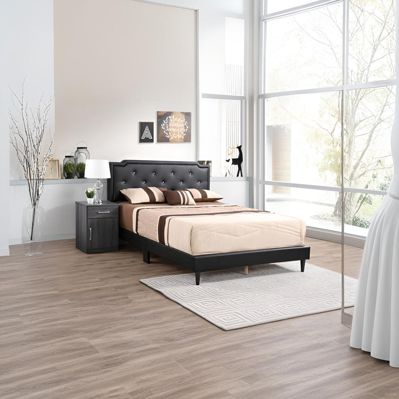 Button Tufted Bed Charming For Cozy Spaces - R&R Furniture Gallery (Fountain Valley, CA)