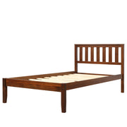 DreamHaus platform bed with headboard, footboard, and slat support, showcasing a modern wooden design for a stylish bedroom.