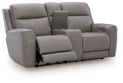 5Z-Comfort - Relaxation - Power Reclining Loveseat with Console / Adj Headrest - R&R Furniture Gallery (Fountain Valley, CA)