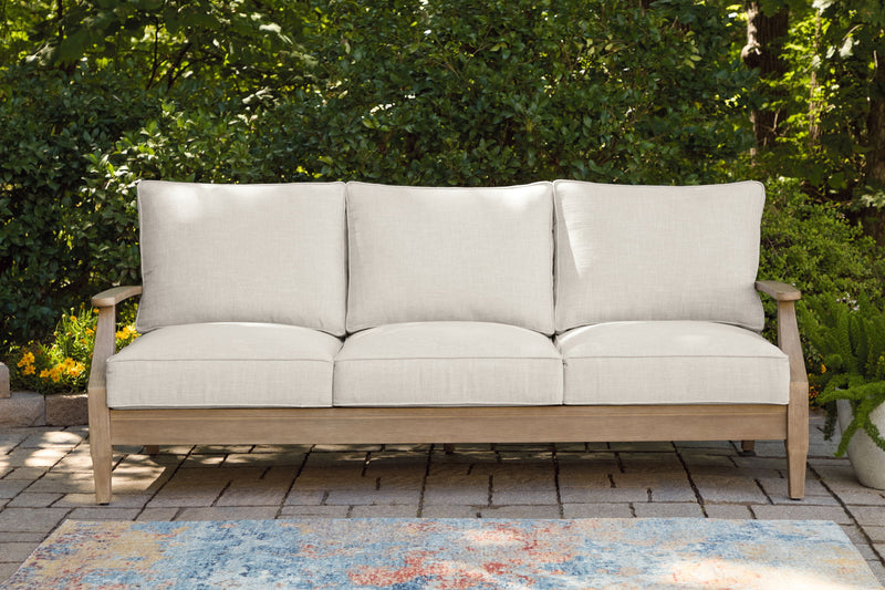 Carter Hall - Sofa With Cushion - Beige - R&R Furniture Gallery (Fountain Valley, CA)