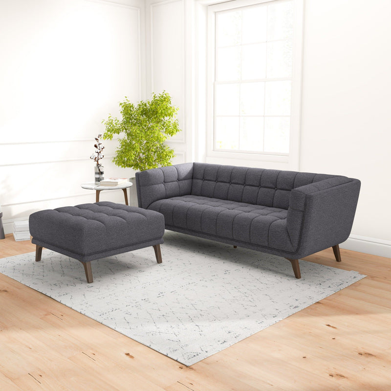 Addison - Square Upholstered Ottoman - R&R Furniture Gallery (Fountain Valley, CA)